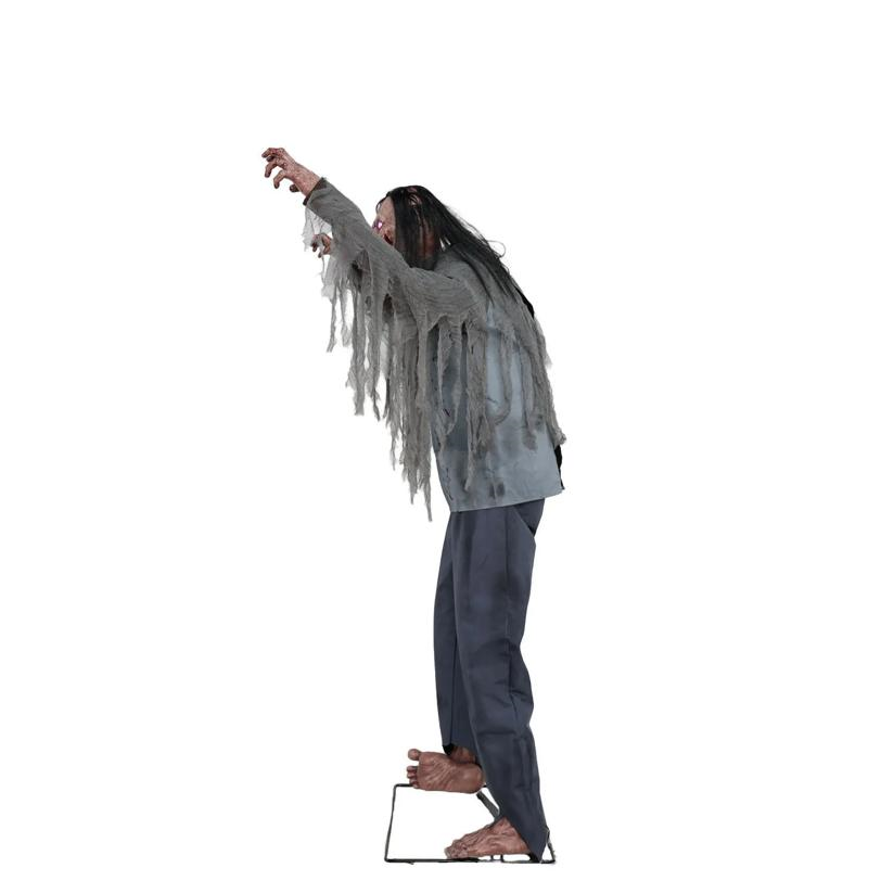 6 Ft. Animated Light-Up Jack & Jill Zombie Halloween Decoration