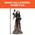 6 Ft. Animated Light-Up Mildred the Wicked Witch Halloween Decoration