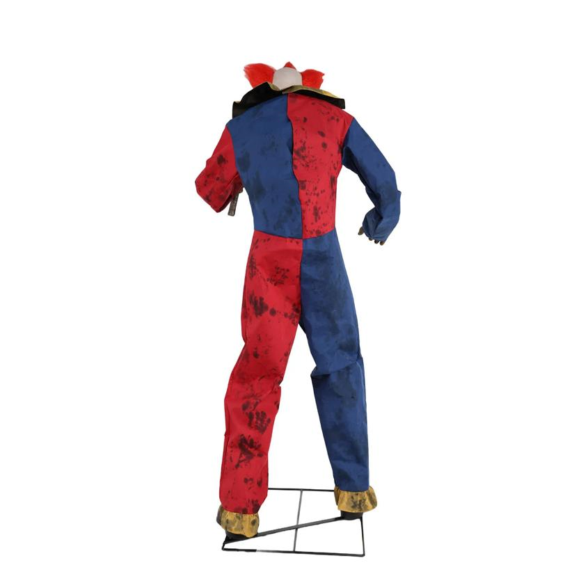 7 Ft. 3" Animated The Axe-Wielding Clown Halloween Decoration