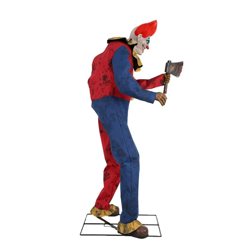 7 Ft. 3" Animated The Axe-Wielding Clown Halloween Decoration