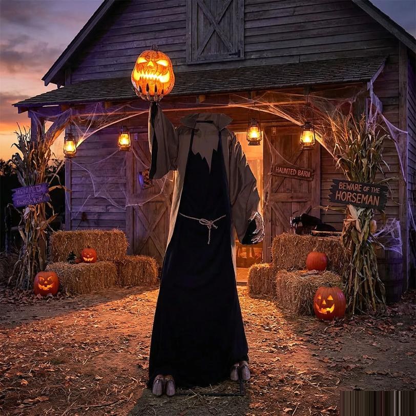 9 Ft. Animated Light-Up Night Dweller Halloween Decoration