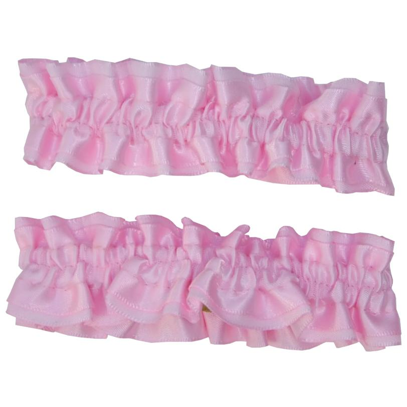 Pink Armband Garters Pair