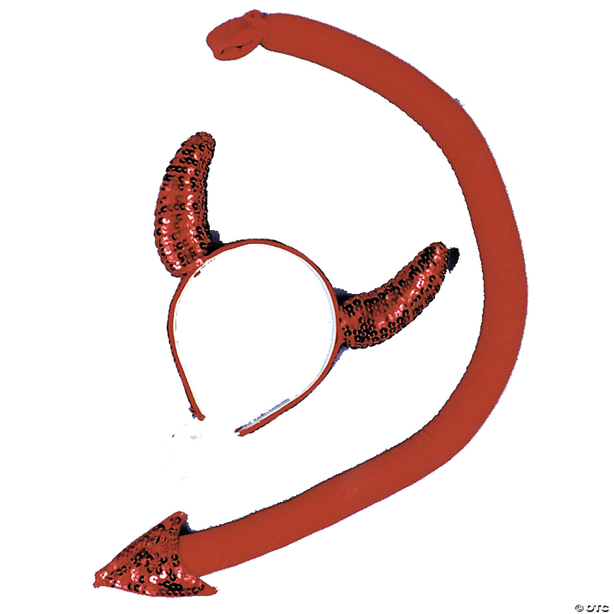 Sequin Devil Horn/Tail Set