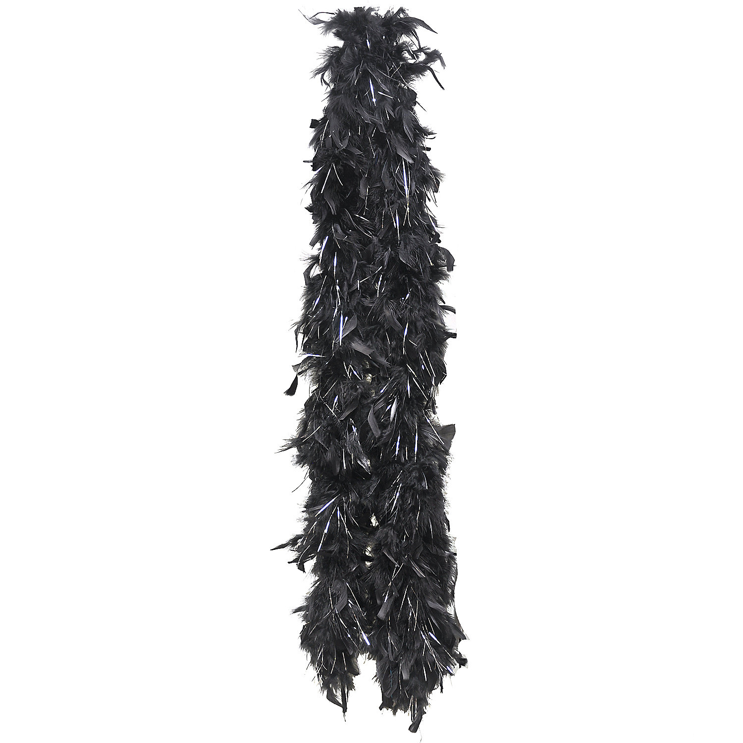 Boa Black Chand With Silver Lurex