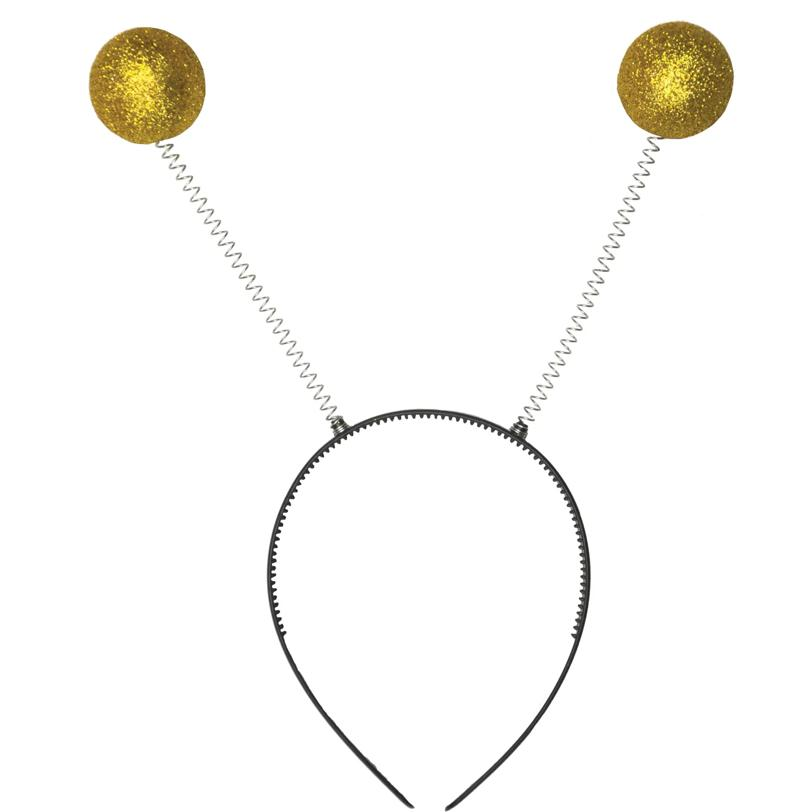 Gold Alien Antenna Headpiece