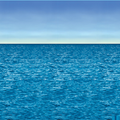 OCEAN AND SKY BACKDROP 4x30FT