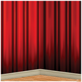 RED CURTAIN BACKDRP 4ft X 30FT
