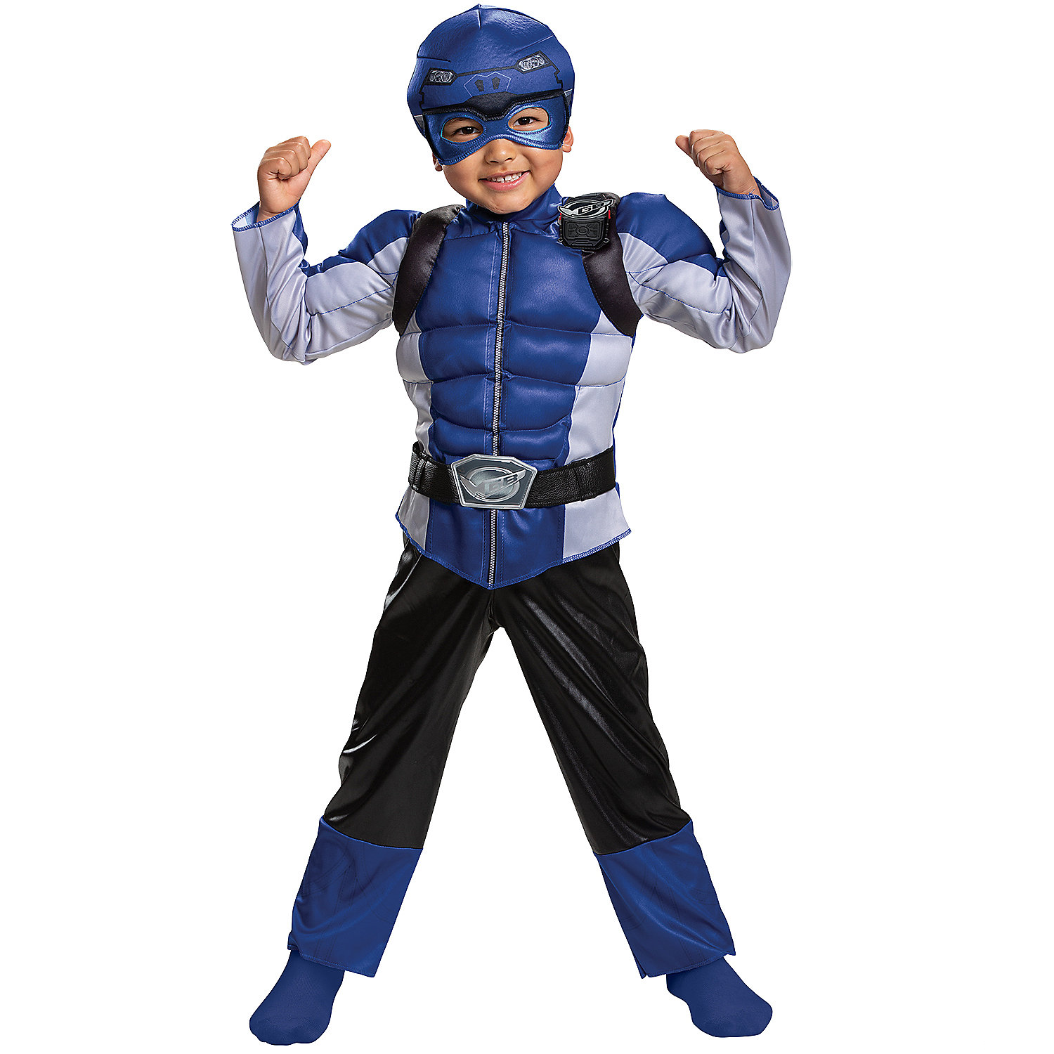 BLUE RANGR BEAST TODDLER MUSC Costume