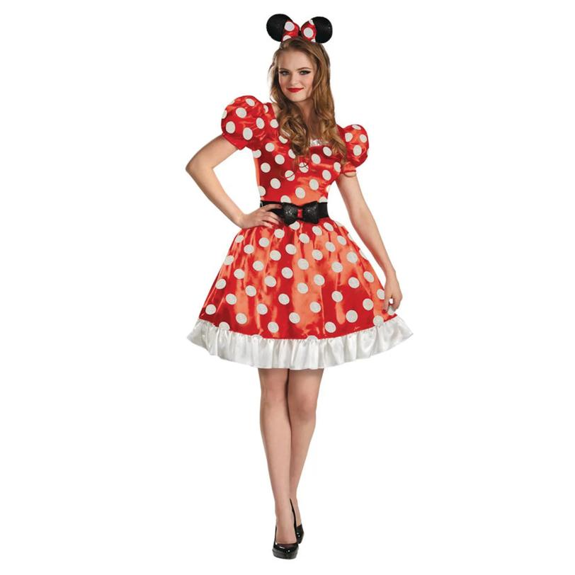 RED MINNIE CLASSIC ADULT COSTUME