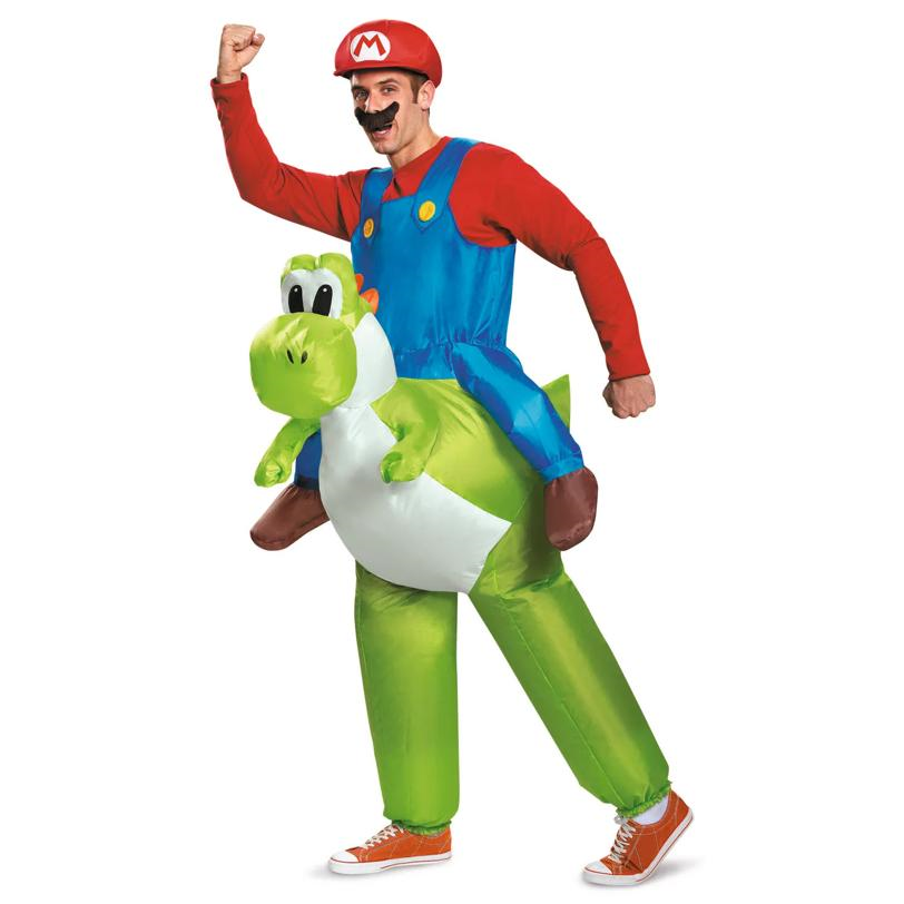 Mario Riding Yoshi Adult Costume