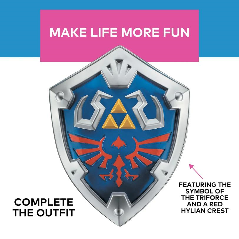 Nintendo The Legend of Zelda Link Shield Costume Accessory- Disguise