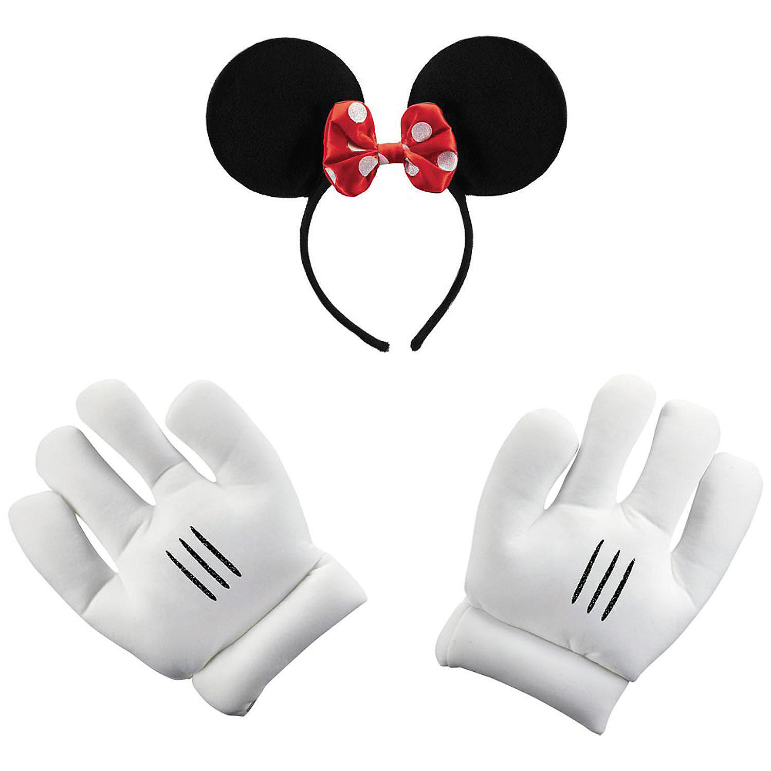 Minnie Mouse Ears And Gloves