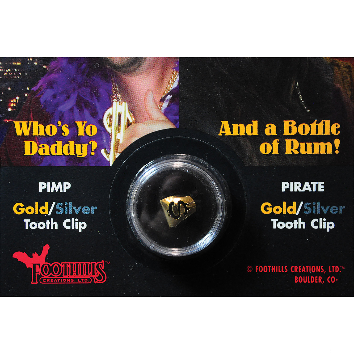 PIMP/PIRATE GOLD TOOTH CARDED