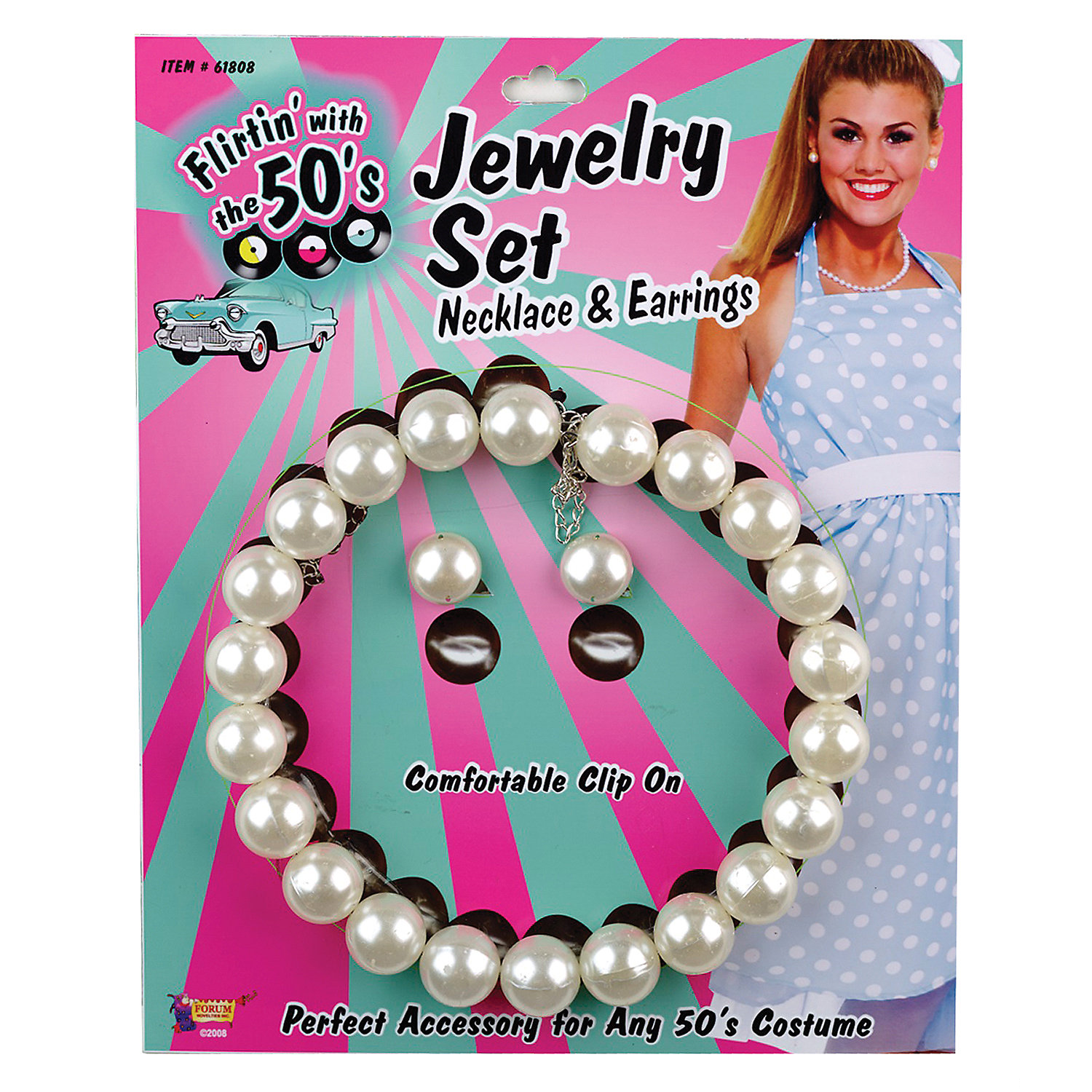 Pearl Necklace and Earrings