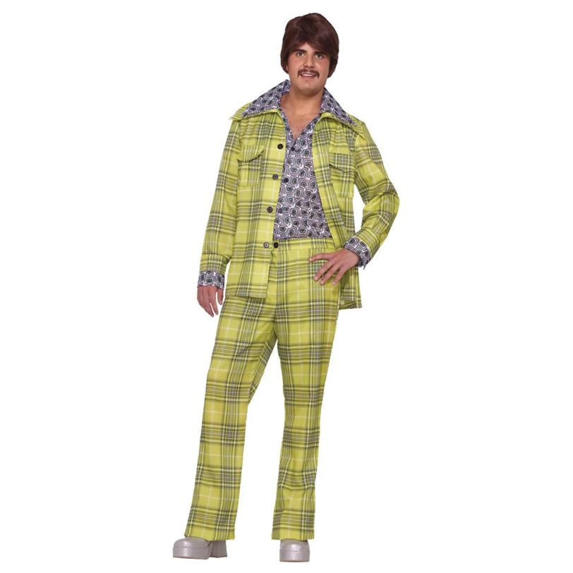 Men's Plaid Leisure Suit Costume