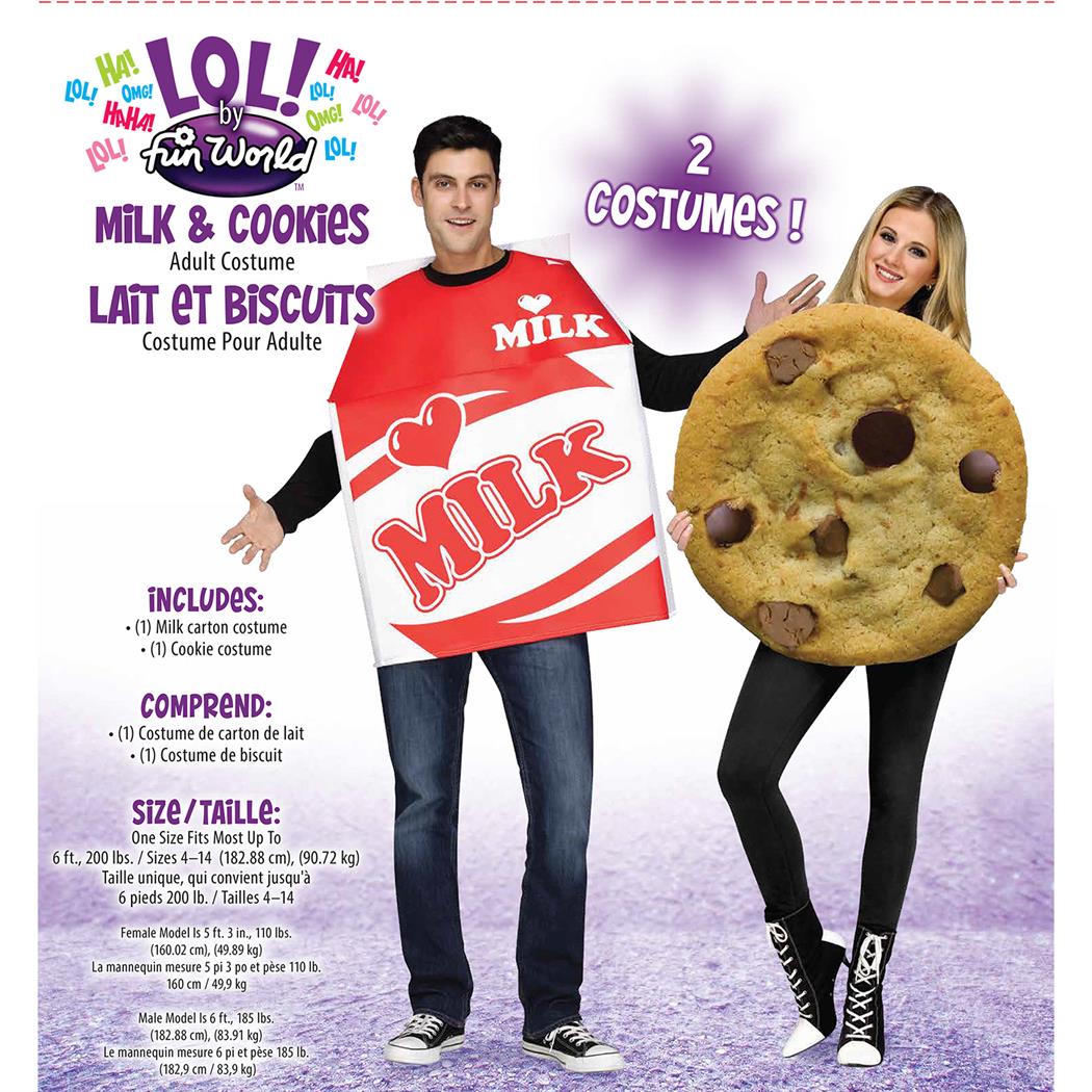 Unisex Milk Cookie Costumes