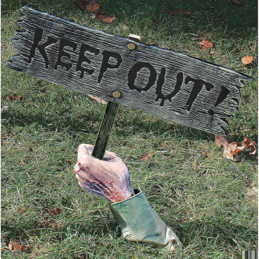 Keep Out Warning From Below!
