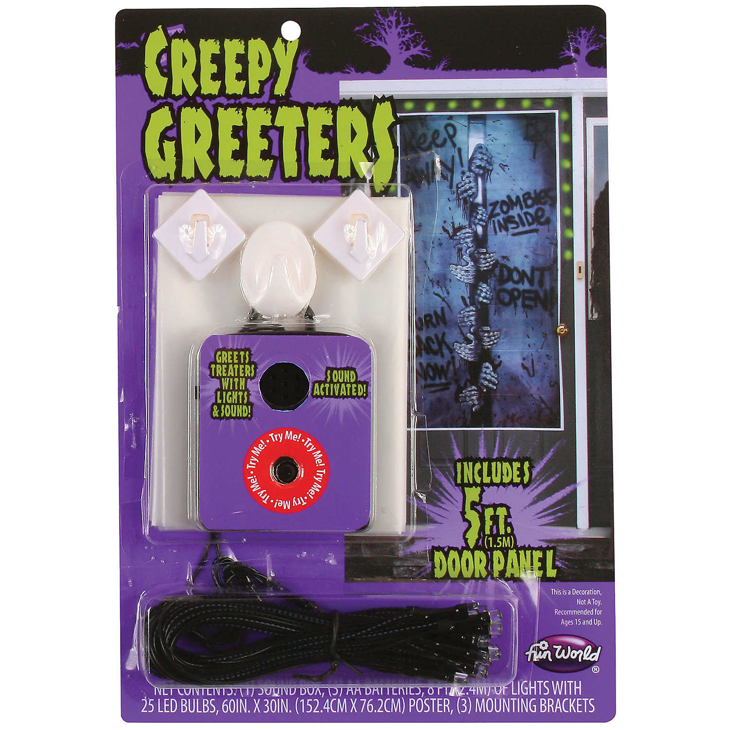 Zombie/Creepy Greeter Door Cover