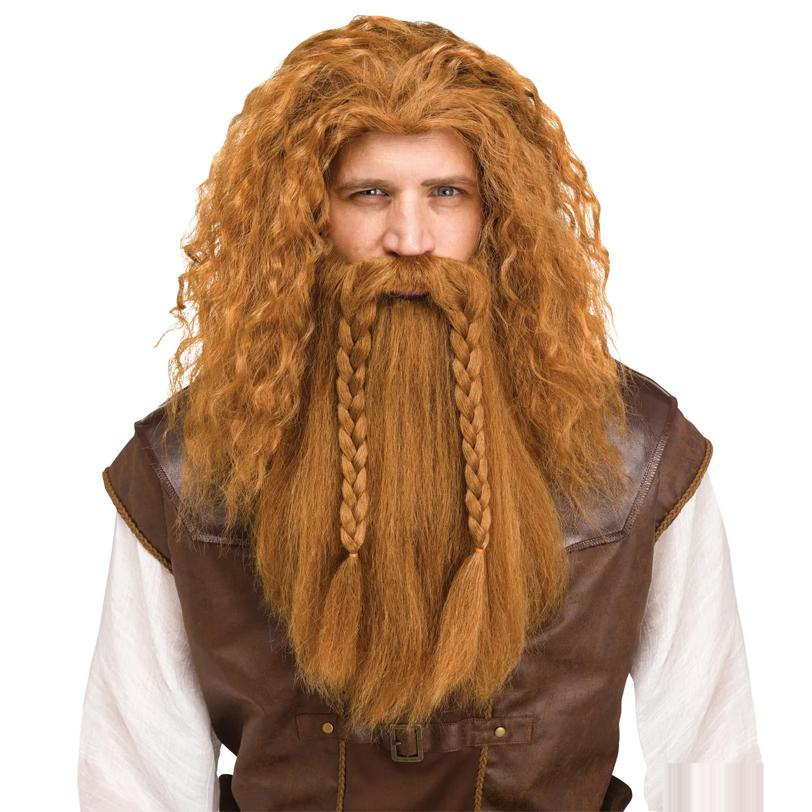 AUBURN/VIKING WIG & BEARD