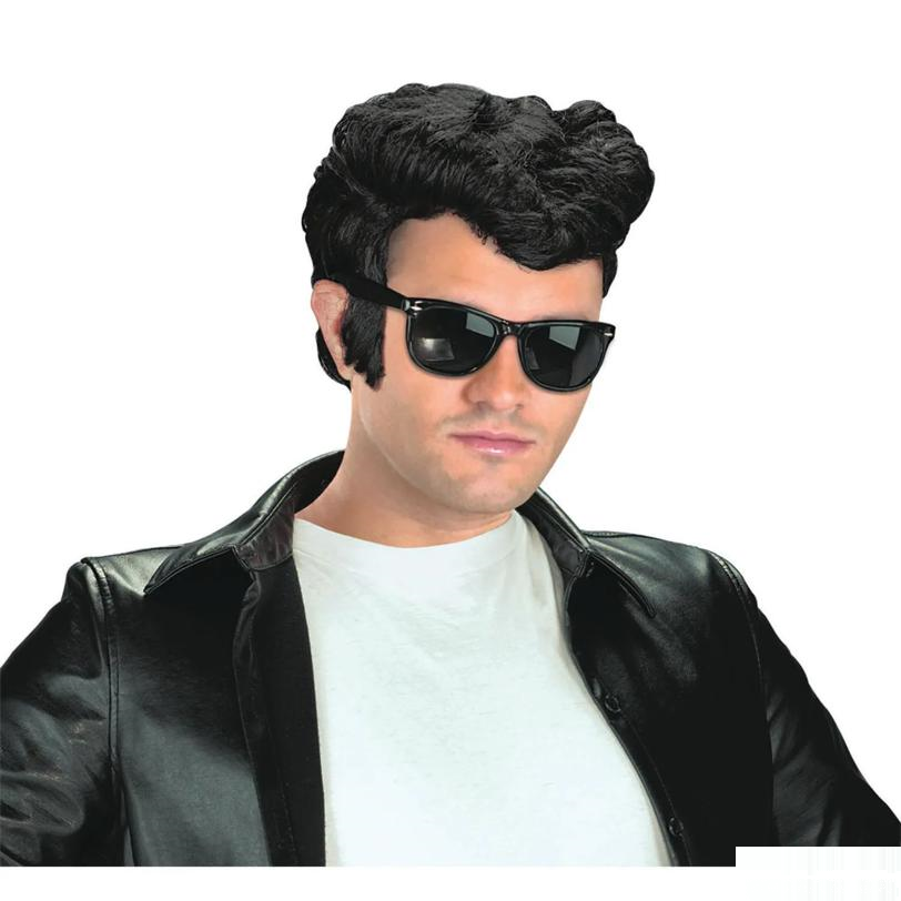 Greaser Black Wig