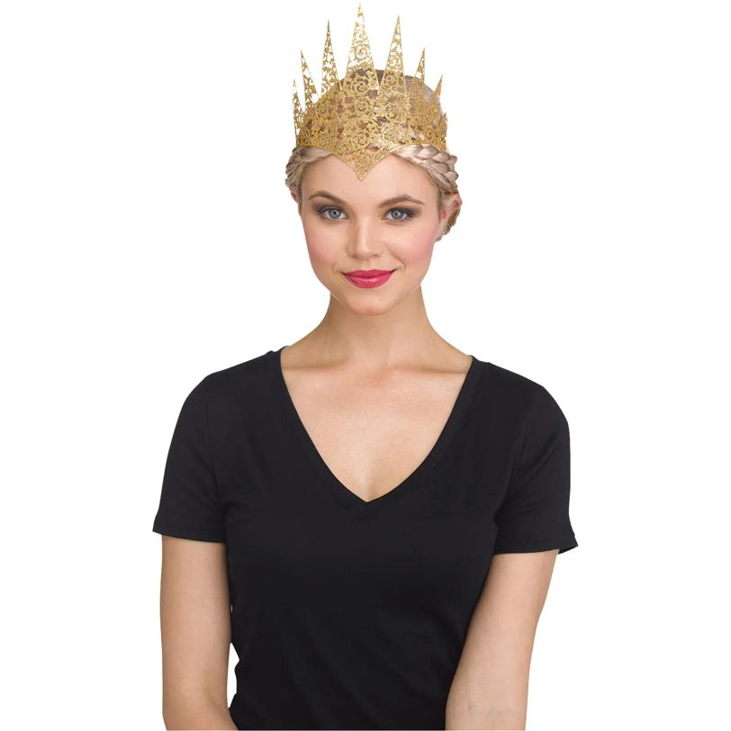 GOLD/FLEXIBLE GLITTER CROWN