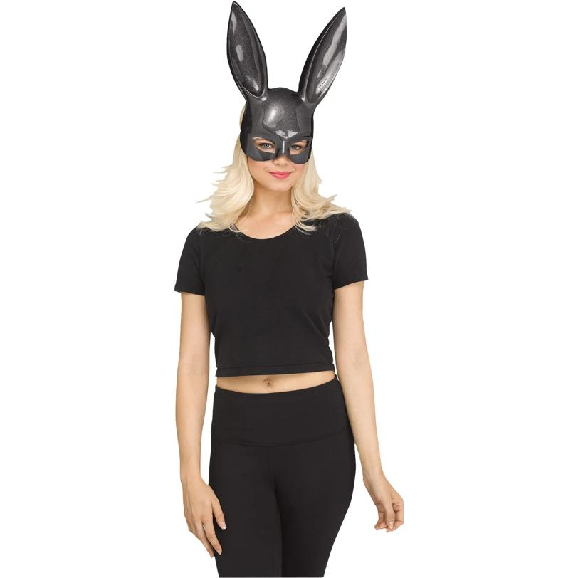 BLACK GLITTER/BUNNY MASK