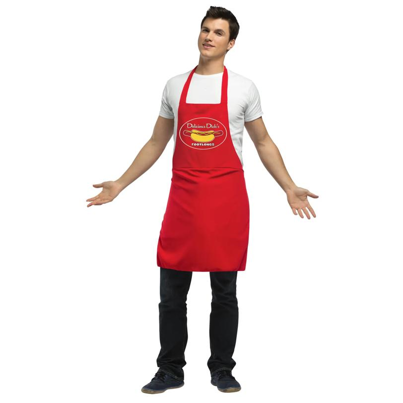 Hot Dog Vendor Dirty Apron Adult