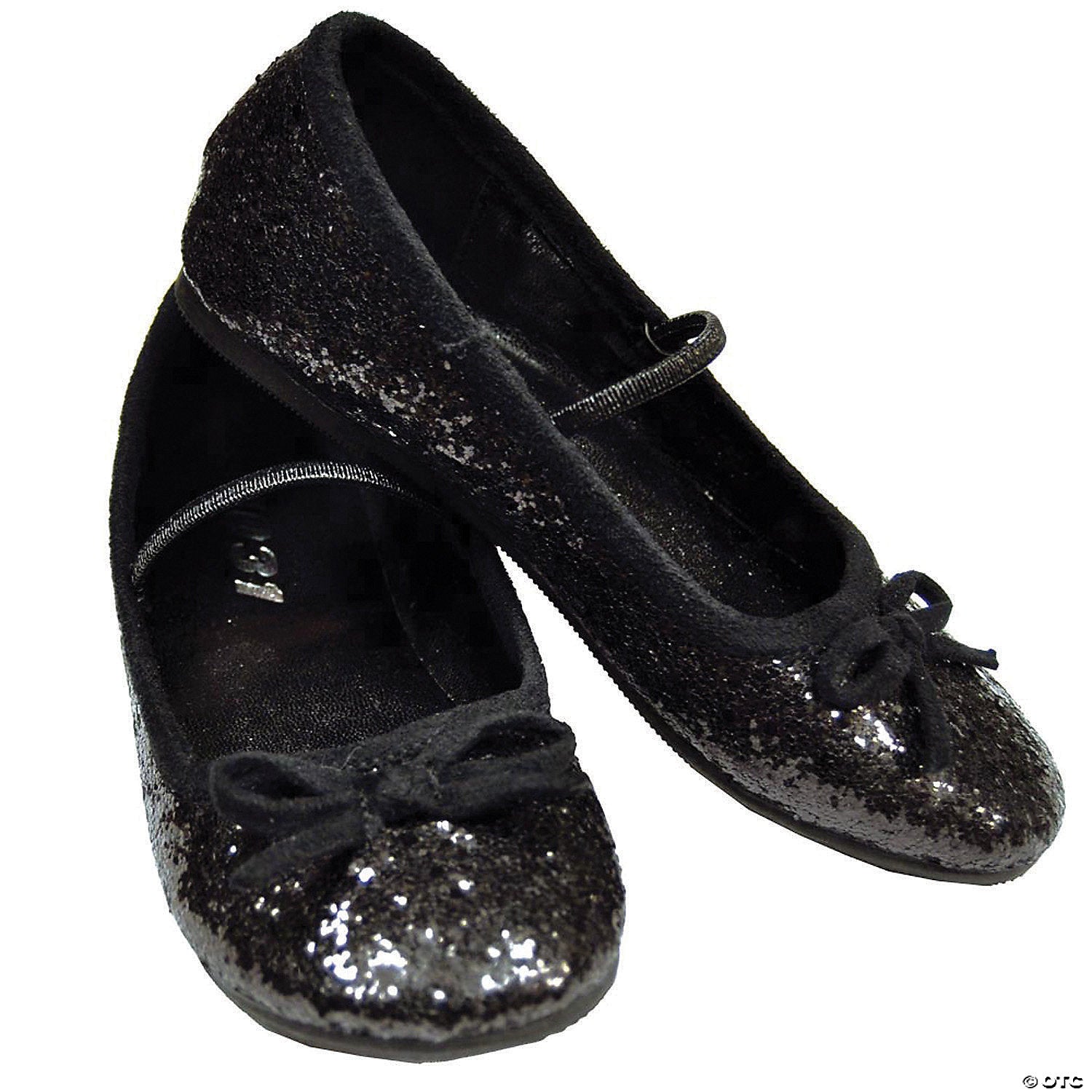 Flat Ballet Glitter Child Black