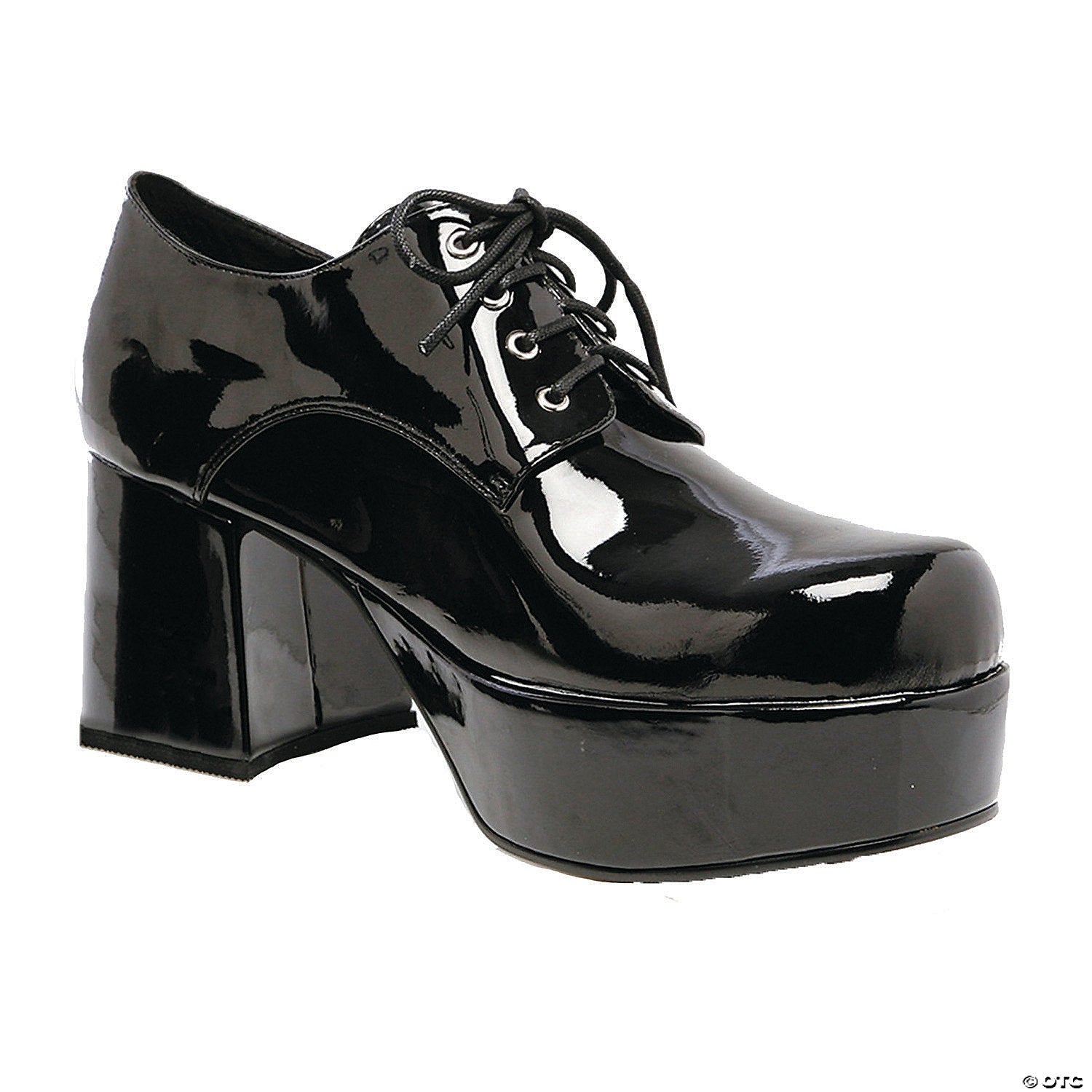 Black Pat Men Platform Shoes