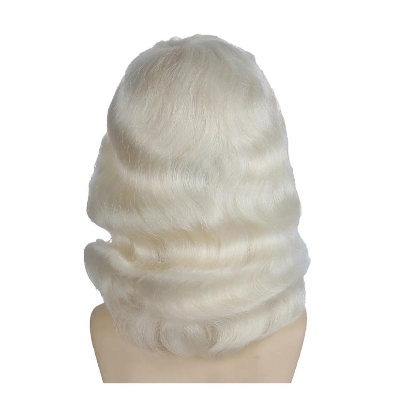 Santa Wig 004 White Yak Fiber