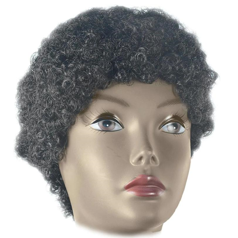 Afro Short Black Wig