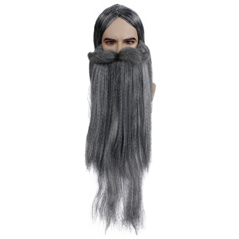 WIZARD WIG BEARD SET GY