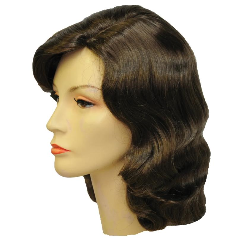 1940s Vamp Light Brown Wig