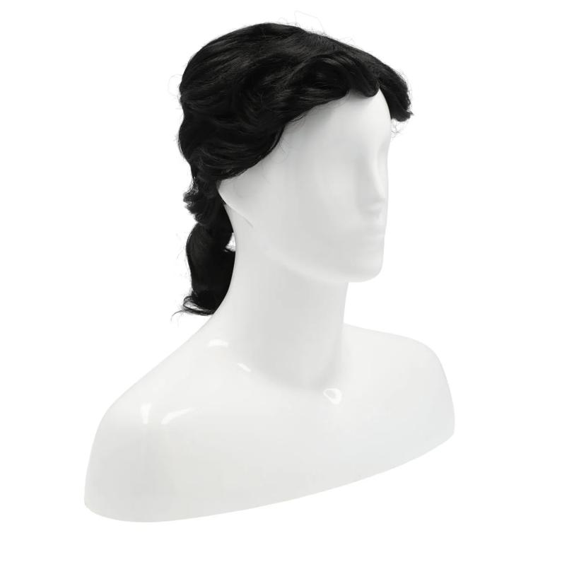 Mens Ponytail Black