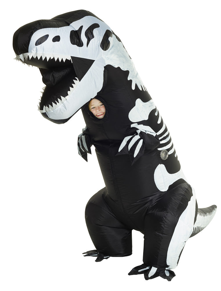 Skeleton T-Rex Inflatable Child Costume