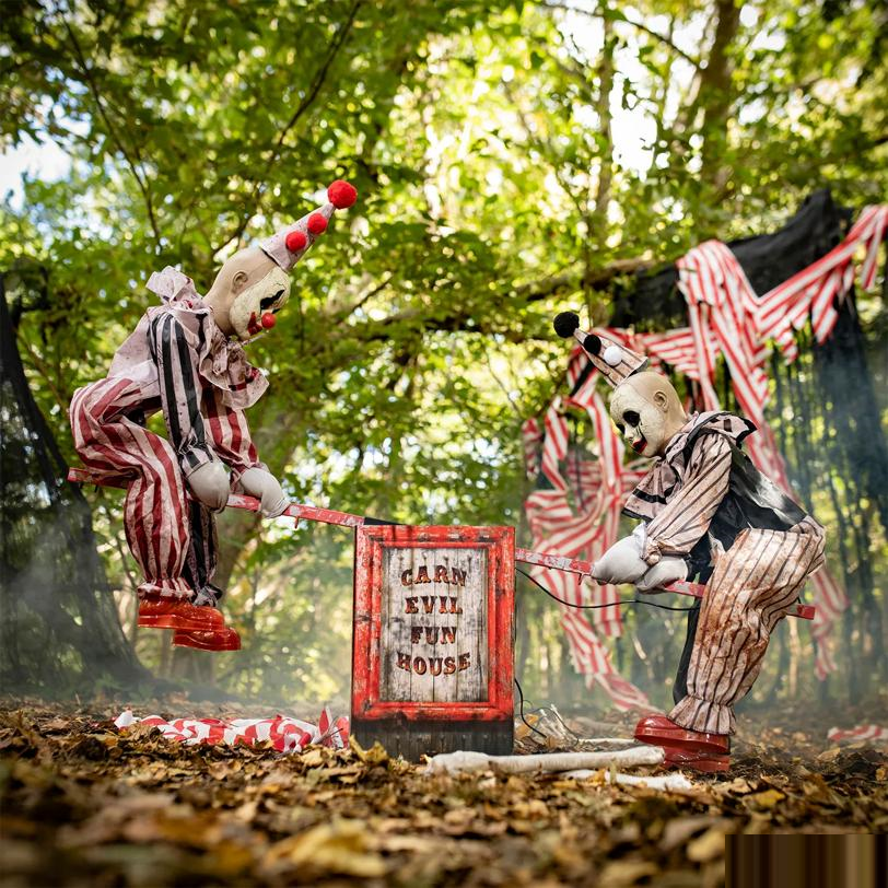 See Saw Clowns Animated Prop