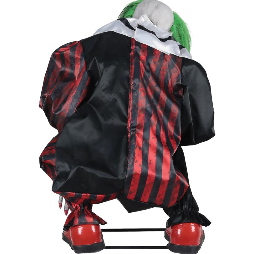 CROUCHING CLOWN RED ANIMATED