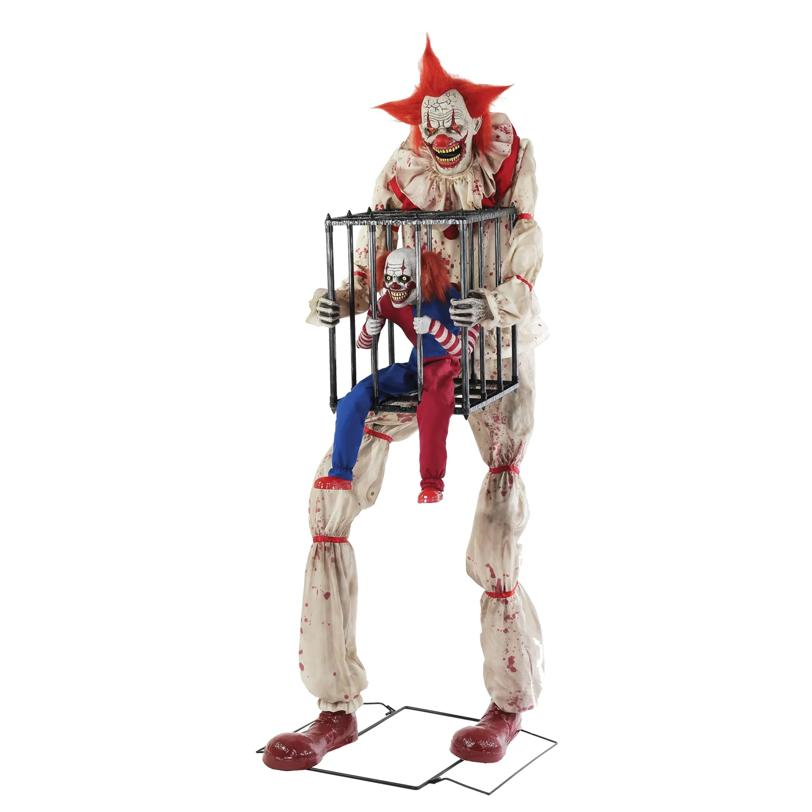CAGEY CLOWN WITH CLOWN IN CAGE