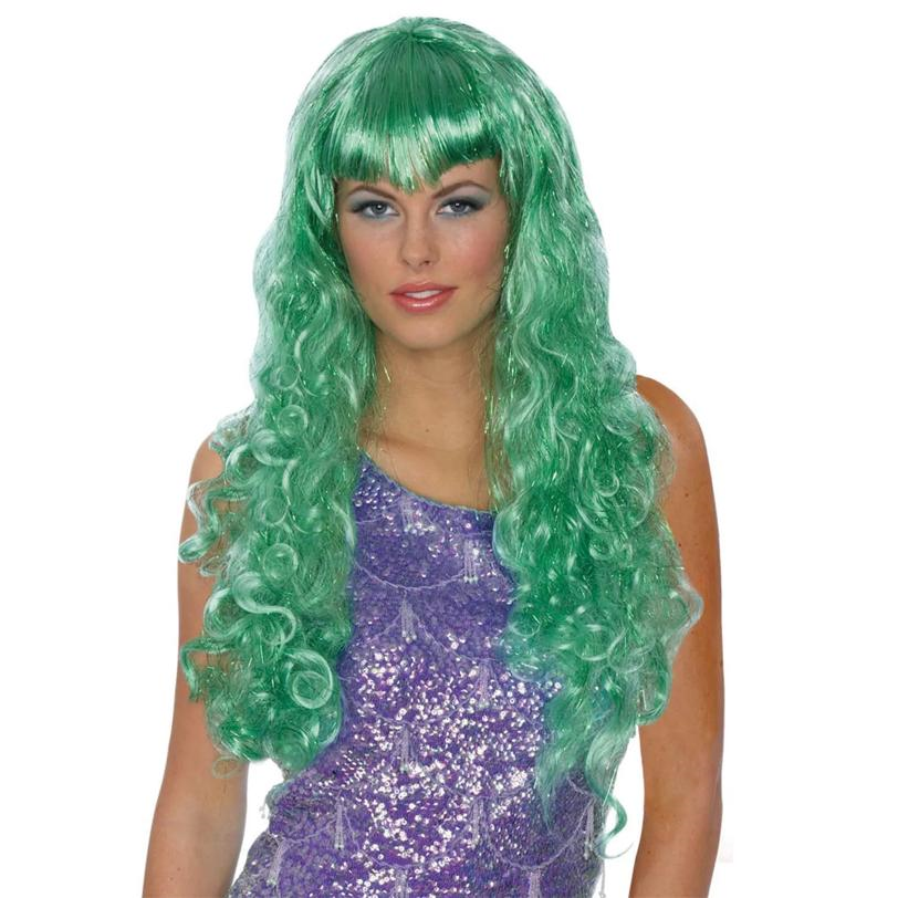Green Mermaid Wig