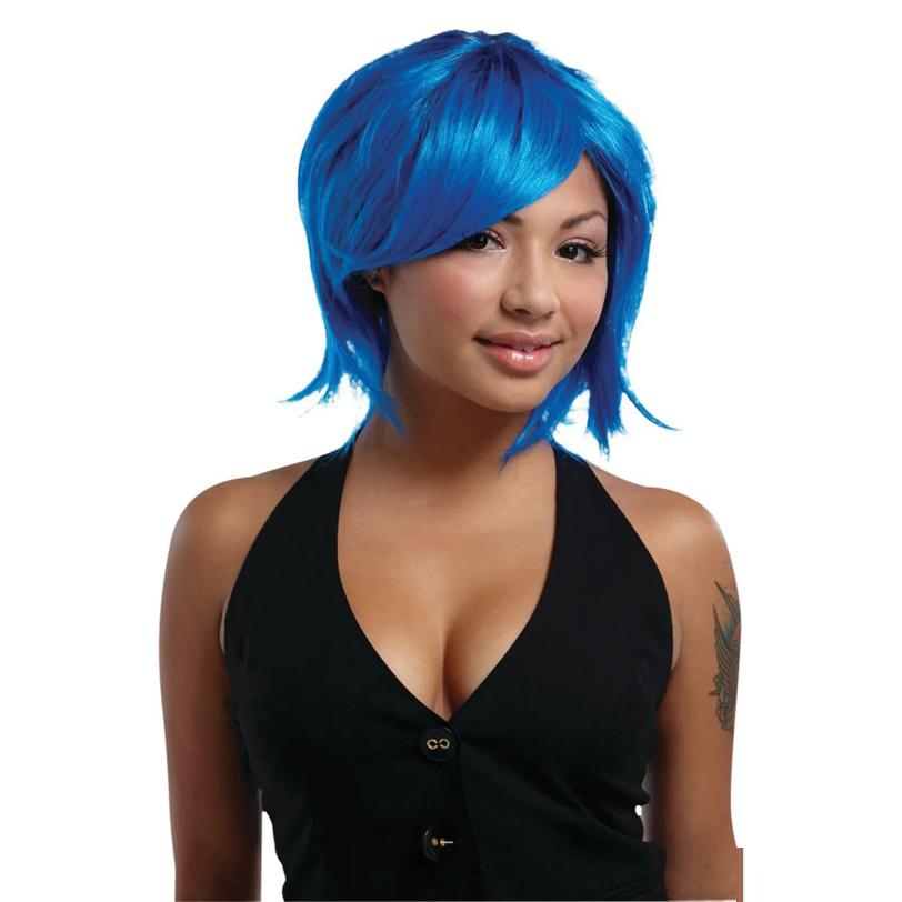 Blue Shag Wig