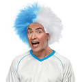 Light Blue And White Sports Wig