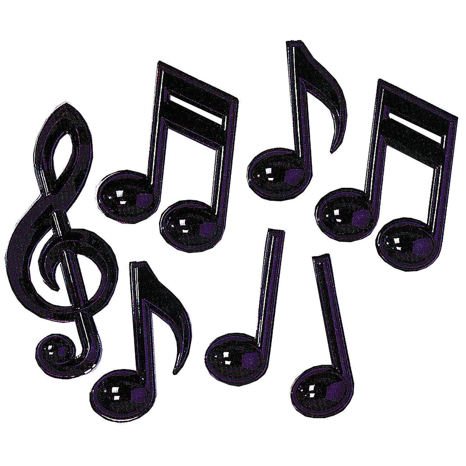 Music Notes Plastic Party Pack