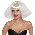 WIG CRIMPED WEDGE BOB PLATINUM