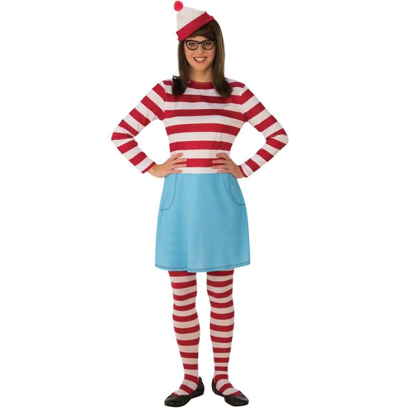 WHERE'S WALDO WENDA ADULT COSTUME