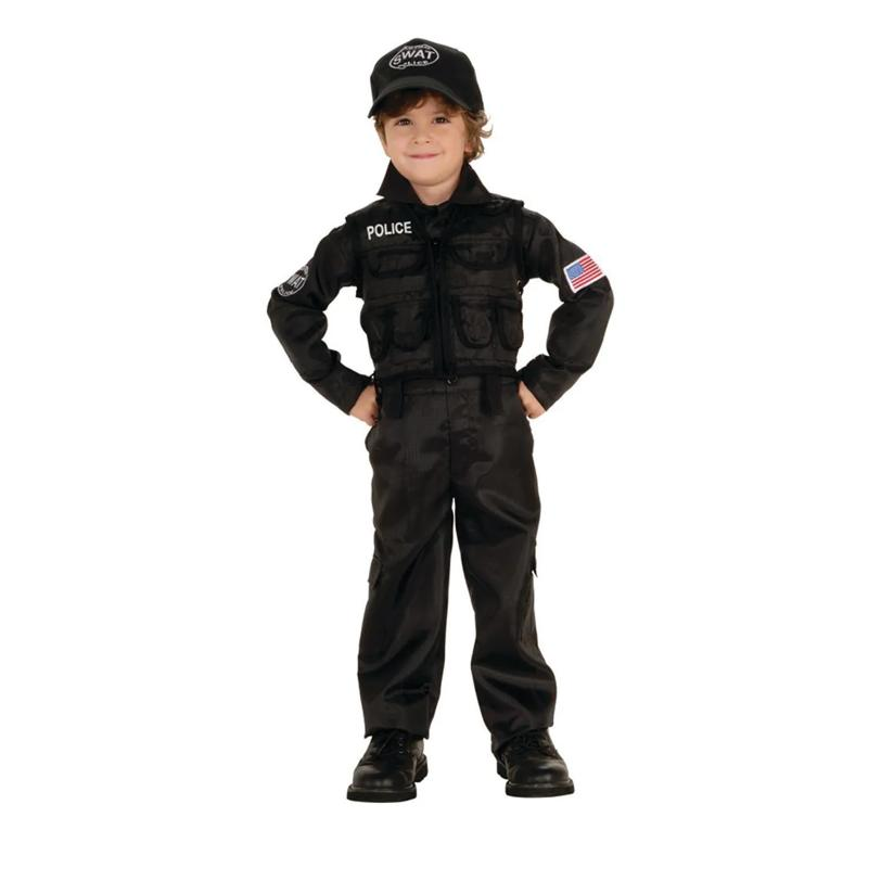 Boy's Policeman Swat Costume