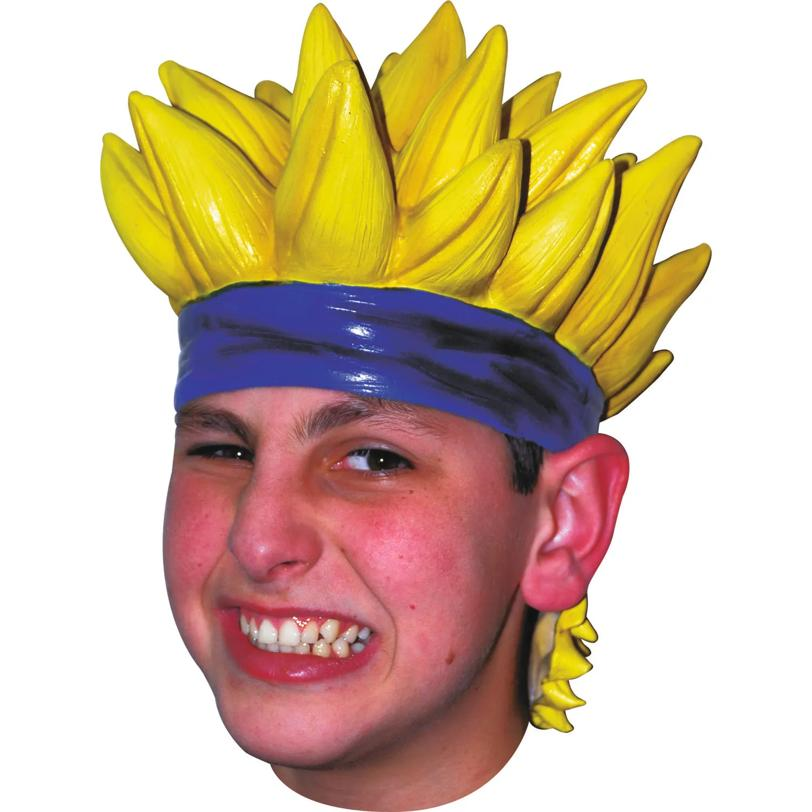 Anime 7 Latex Yellow Wig