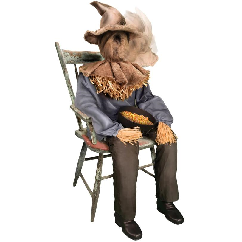 SITTING SCARECROW