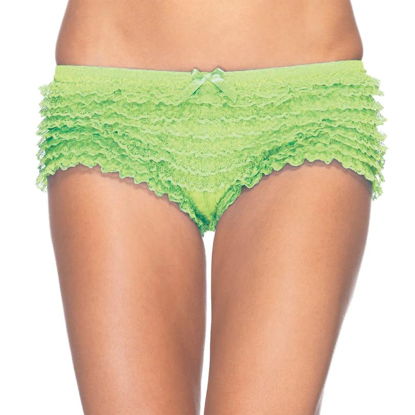 Briefs Ruffle Neon Green Panty