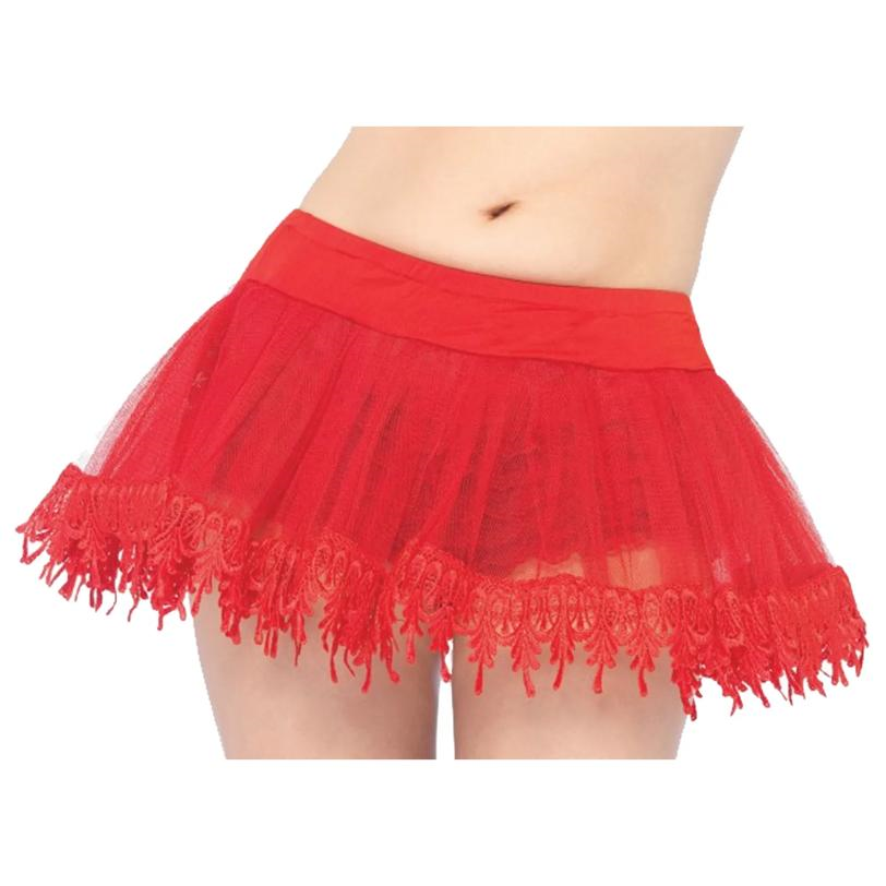 Petticoat Red Teardrop Lace