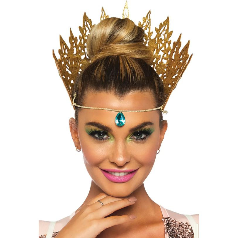 Crown Gold Glitter Die Cut